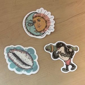 Pura Vida 3 Piece Sticker Pack